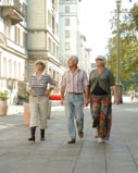 Picture of elderly people walking