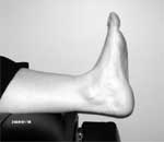 Picture of calf stretch with toes pointing up